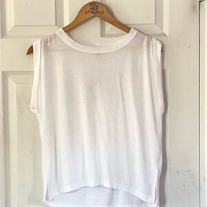 Express Classic White Muscle Tee